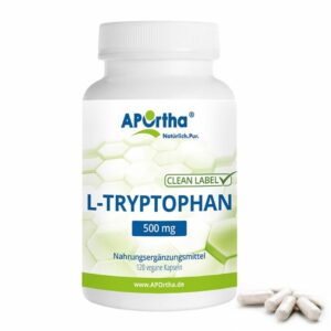 APOrtha® L-Tryptophan 500 mg - hochdosiert - vegane Kapseln