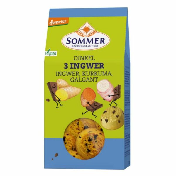 Sommer - Demeter Dinkel 3 Ingwer-Cookies