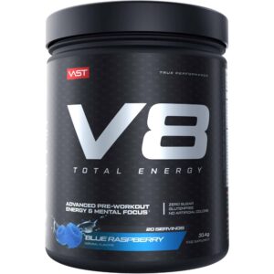 Vast V8 Total Energy Blue Raspberry Pre Workout Booster