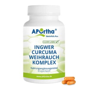 APOrtha® Ingwer-Curcuma-Weihrauch-Komplex - vegane Kapseln