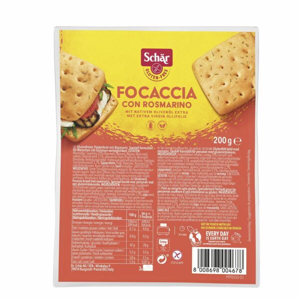 Schär Focaccia Rosmarin glutenfrei