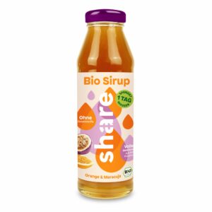 share Bio Sirup Orange-Maracuja in Glas pfandfrei