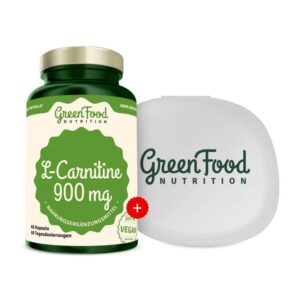 GreenFood Nutrition L-Carnitin + Kapselbehälter