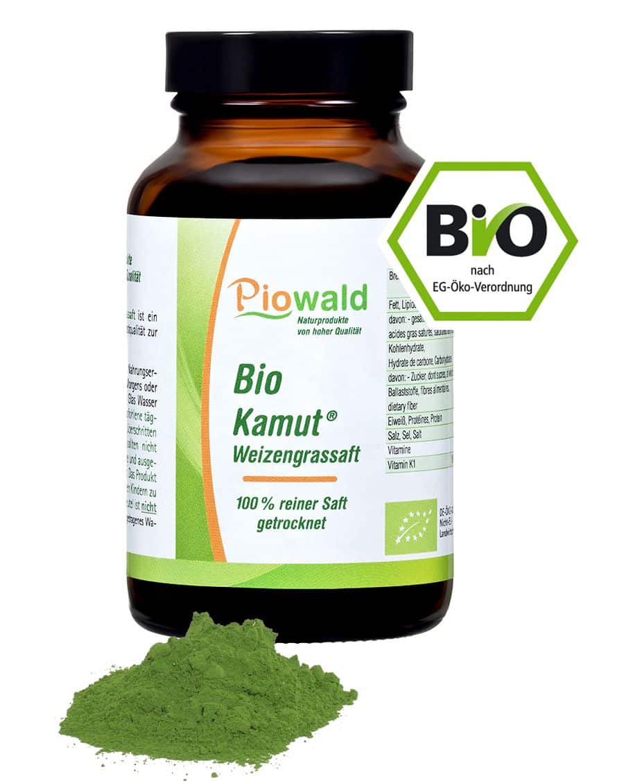 Piowald BIO Kamut®-Weizengrassaft Pulver