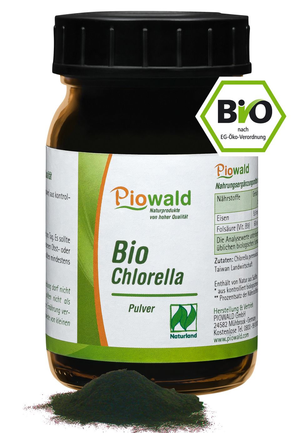 Piowald BIO Chlorella Pulver - Naturland