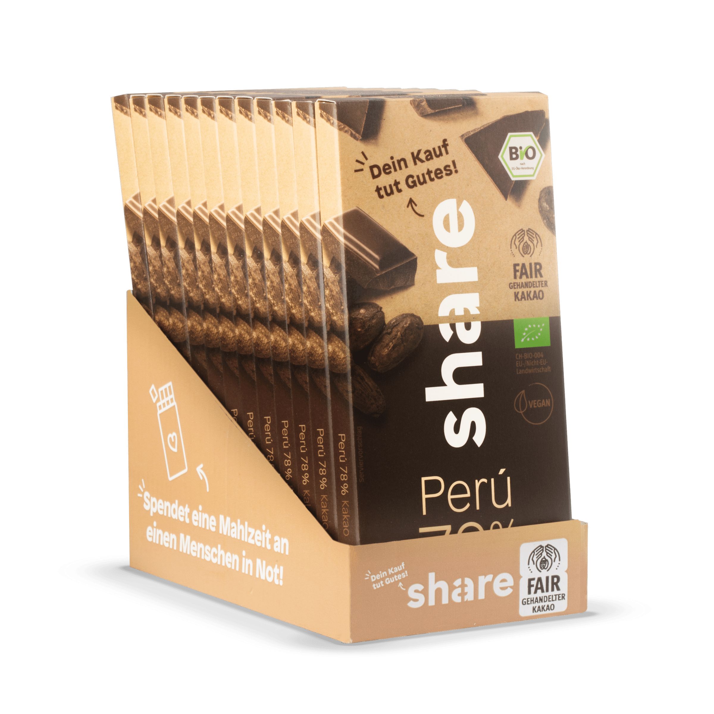 share Bio Schokoladentafel Edelbitter Peru (78% Kakao)