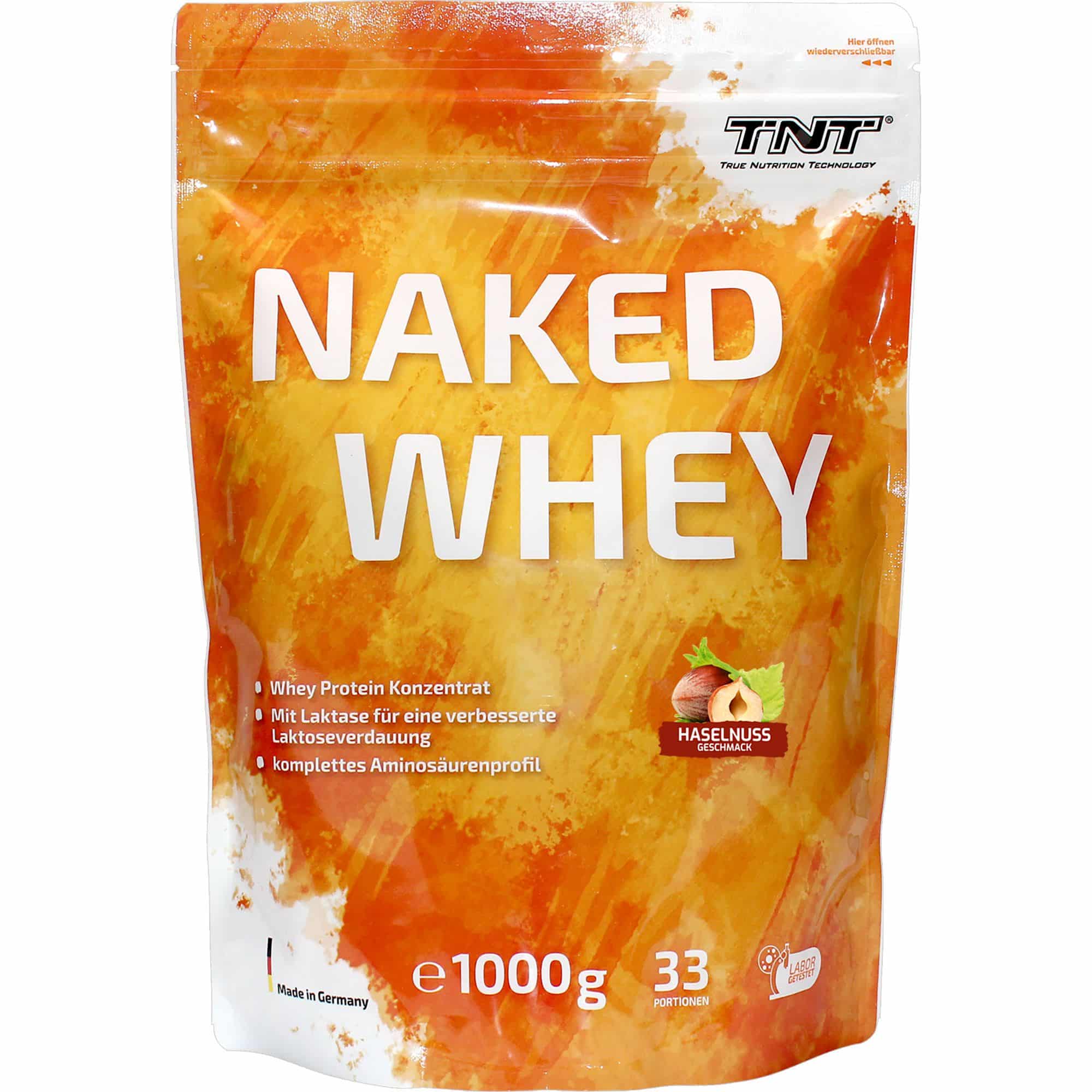 TNT Naked Whey Protein - Haselnuss