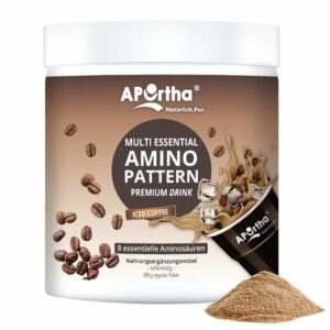 APOrtha® Amino Pattern Premium Drink - Iced Coffee - Aminosäuren EAA mit Bcaa - veganes Pulver