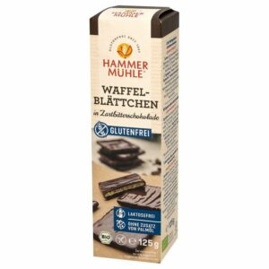 Waffelblättchen Zartbitterschokolade