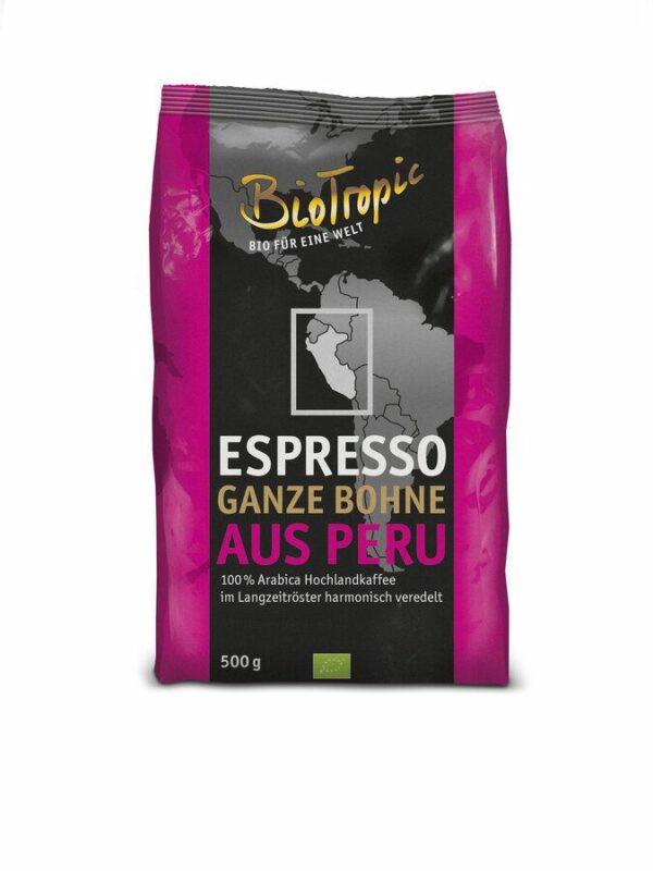 BioTropic - Espresso ganze Bohne aus Peru