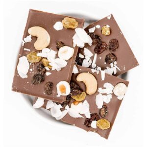 1001 Frucht - Glückwunsch - Bio Schokolade - Haselnüsse Sultaninen Mandeln