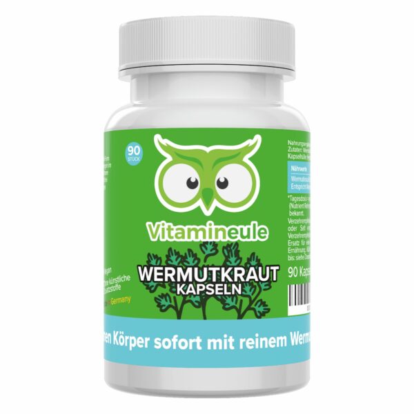Wermutkraut Kapseln - hochdosiert - Qualität aus Deutschland - ohne Zusätze - Vitamineule®
