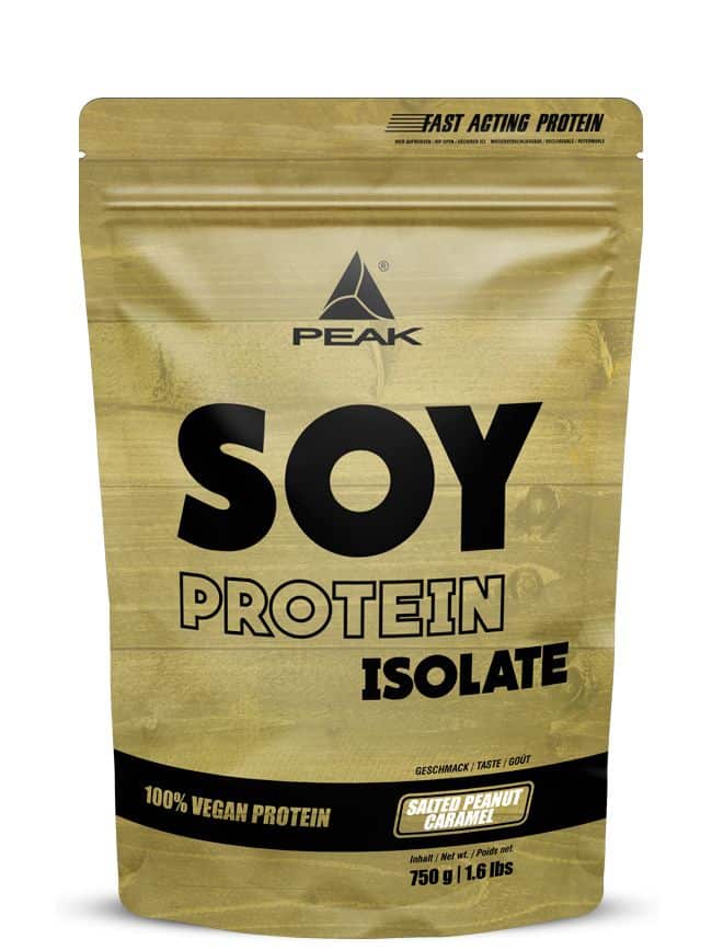 Peak Soja Protein Isolat - Geschmack Salted Peanut Caramel