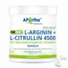APOrtha® Argiviron® L-Arginin + L-Citrullin 4500 + Vitamin B1 - vegane Kapseln